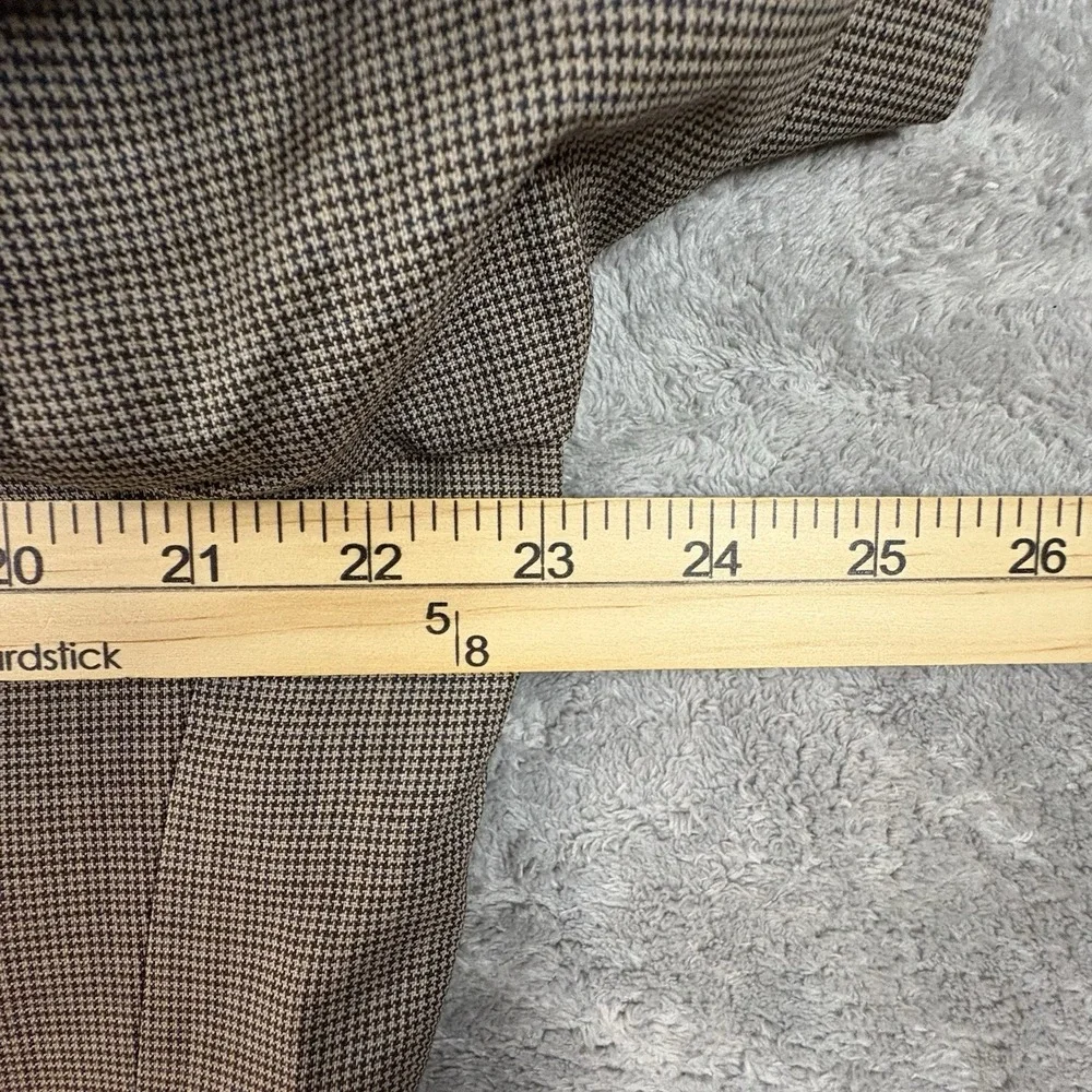 Jos A Bank Mens 43R 37 (46R 38x37) NWT Olive Brown Houndstooth 2 Pleat Wool Suit